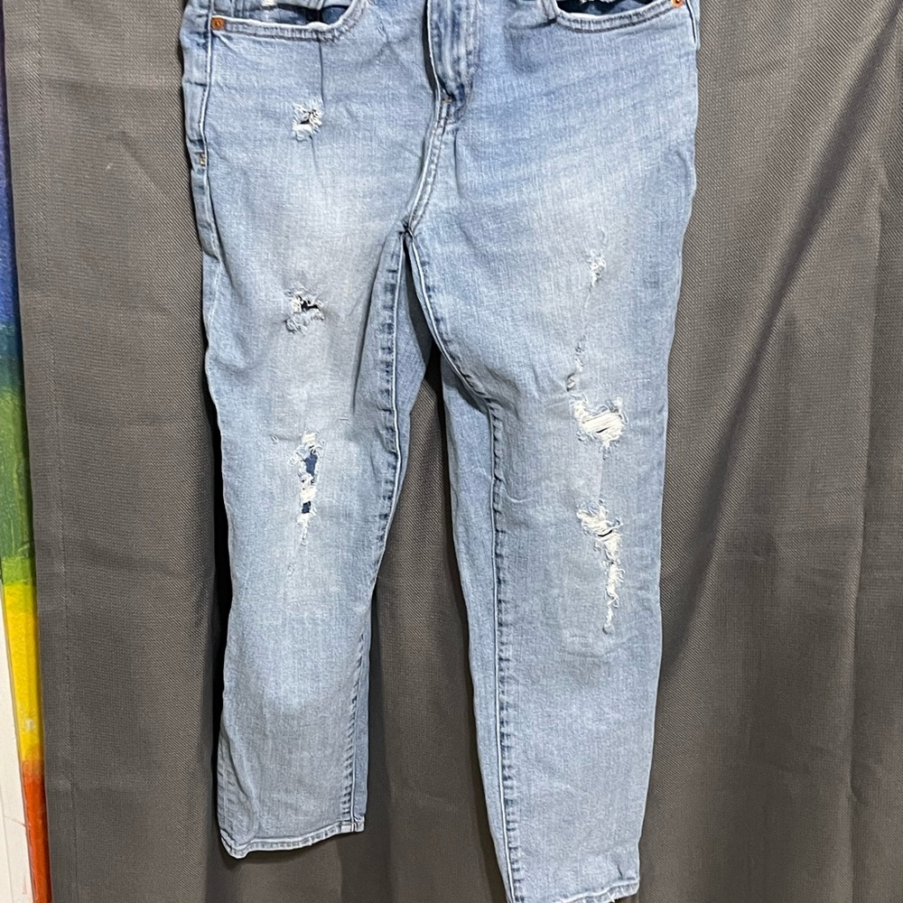 These are gap jeans named best girlfriend.